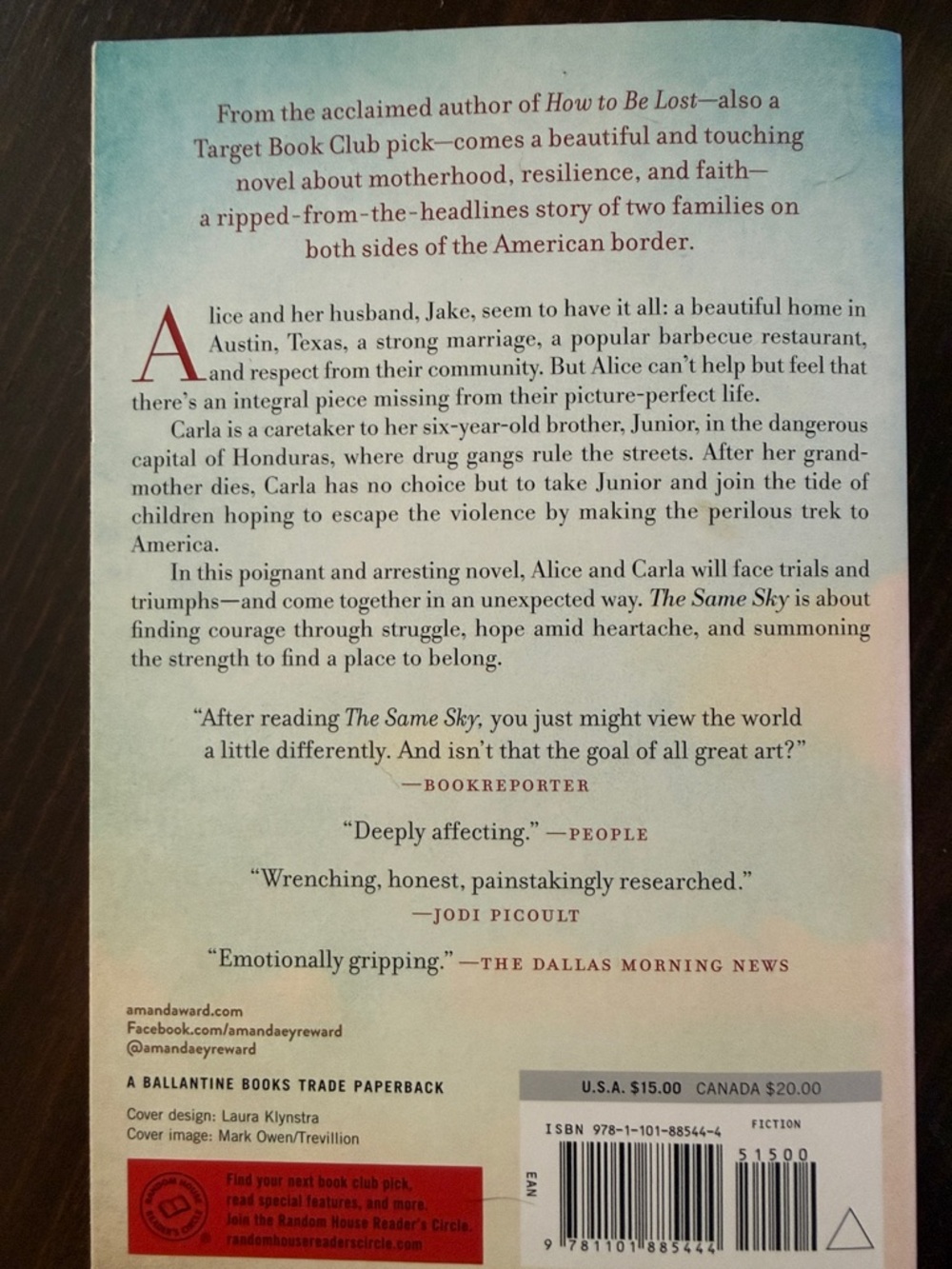 Signed copy "The Same Sky" Paperback Book - Picture 2 of 3
